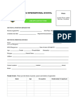 Job Application Form AIU InternationalSchool