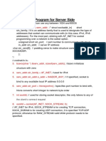 C Program For Server Side