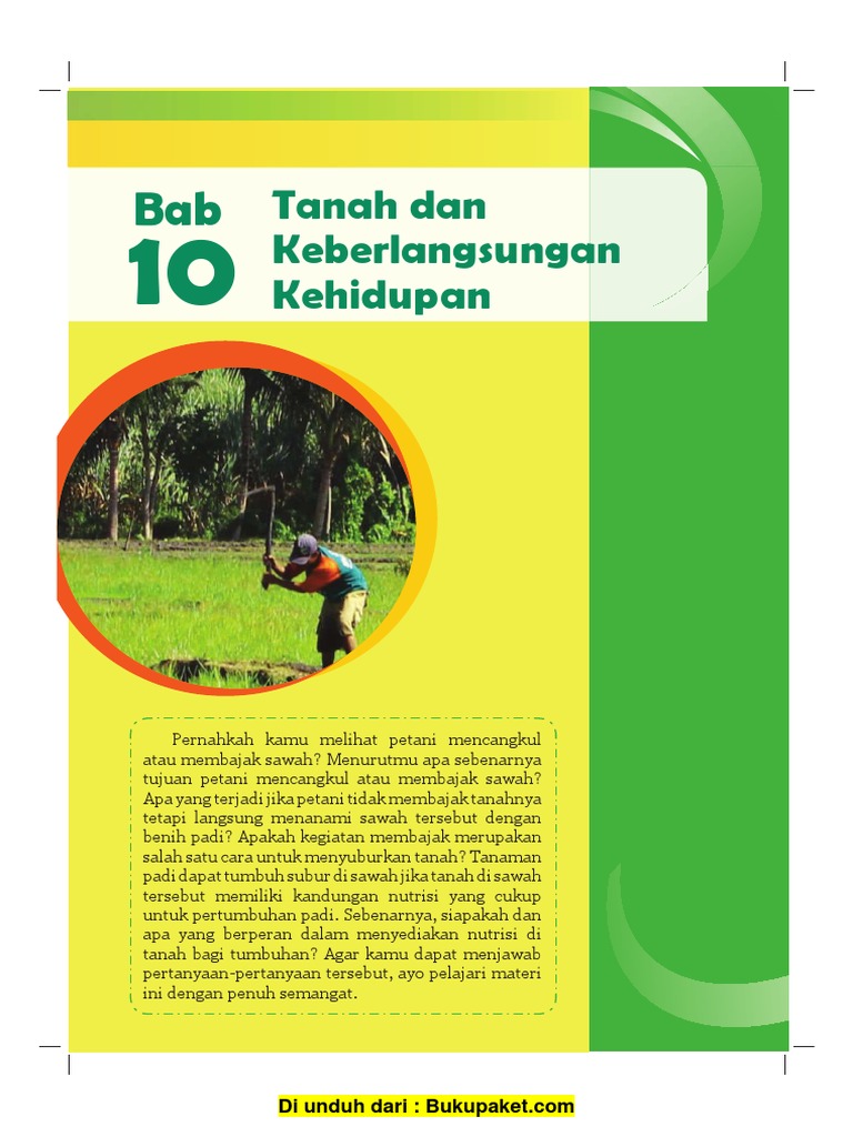 Bab 10 Tanah Dan Keberlangsungan Kehidupan