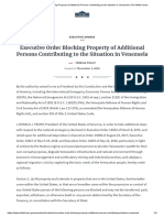 Executive Order Blocking Property of Additional Persons Contributing To The Situation in Venezuela - The White House