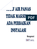 Maaf Air Panas Tidak Maksimal Ada Perbaikan Instalasi