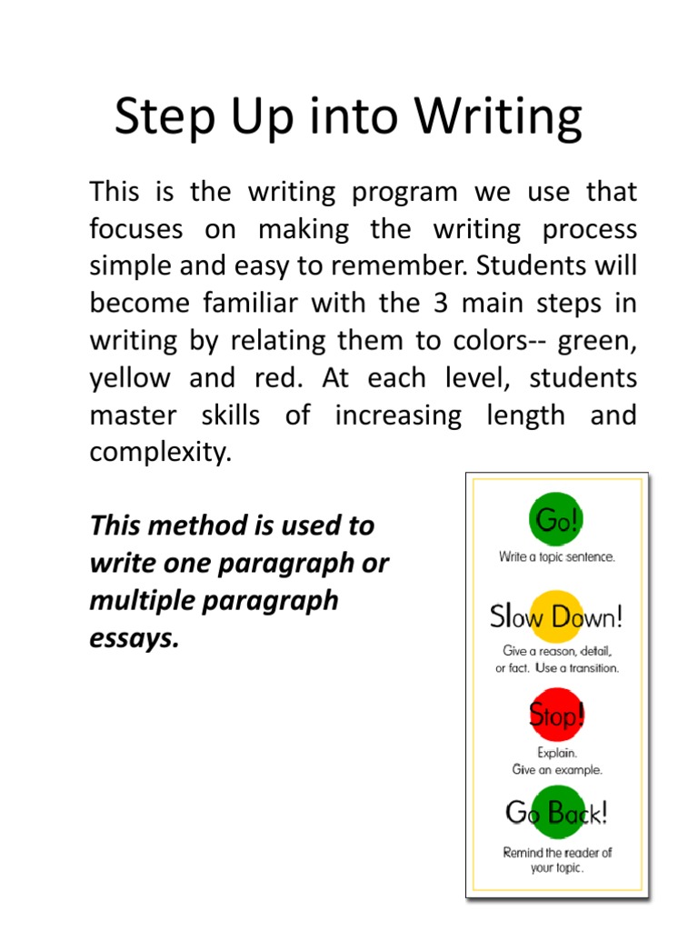 Step Up To Writing Pdf