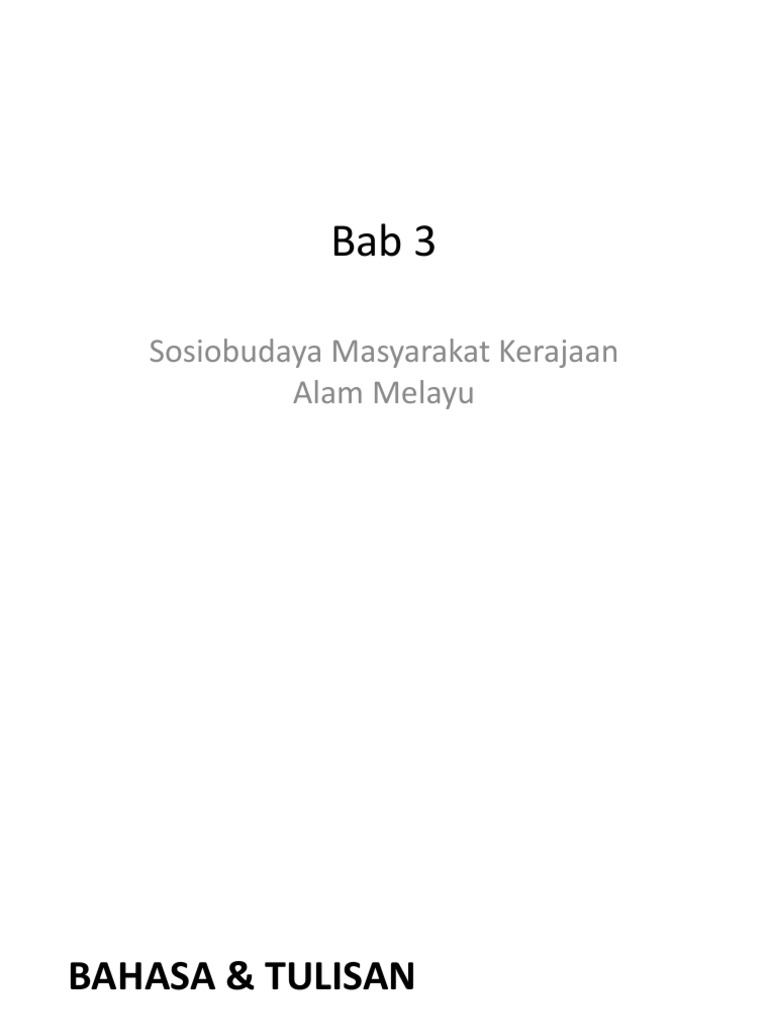 Sejarah Tingkatan 2 Bab 3 Nota  PDF
