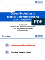 Green Evolution of Mobile Communications