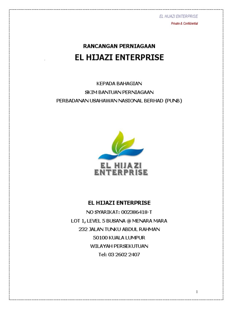 El Hijazi Business Plan Pdf