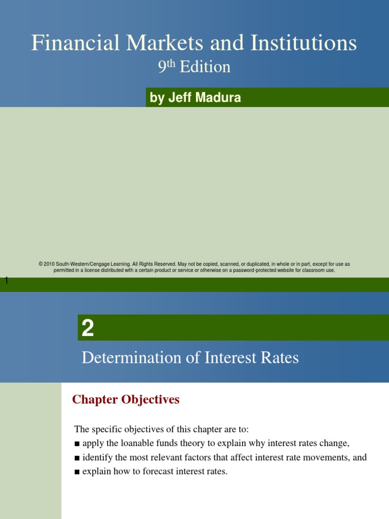 Financial Markets and Institutions: 9 Edition | PDF | Loanable Funds ...