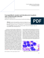 Can Megaloblastic Anemia Mask Thrombocytosisin Essential Thrombocytemia PDF
