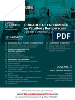 Afiche Curso E Learning Cuidados de Enfermería en Pabellón y Recuperación - OTEC-Innovares