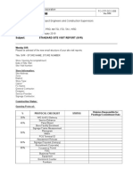 Memorandum: To: From: CC: Date: Subject: Standard Site Visit Report (SVR)