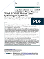 A Multi-Center Population-Based Case-Control Study of Ovarian Cancer in African-American Women: The African American Cancer Epidemiology Study (AACES)