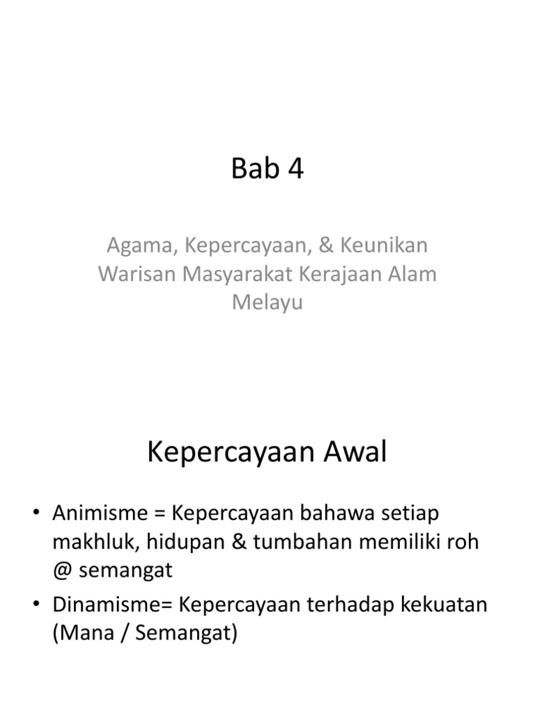 Sejarah Tingkatan 2 Bab 4 Nota Pdf