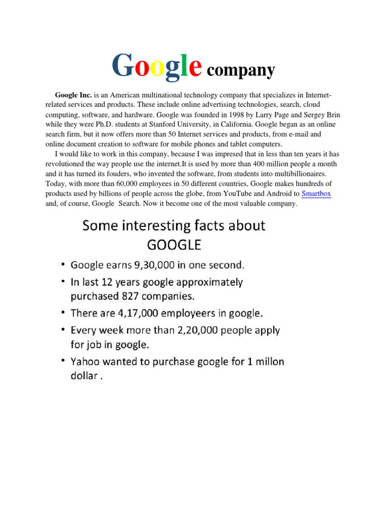 Google: From Search Engine to Tech Giant | PDF