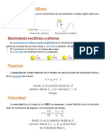 Movimiento Rectilíneo