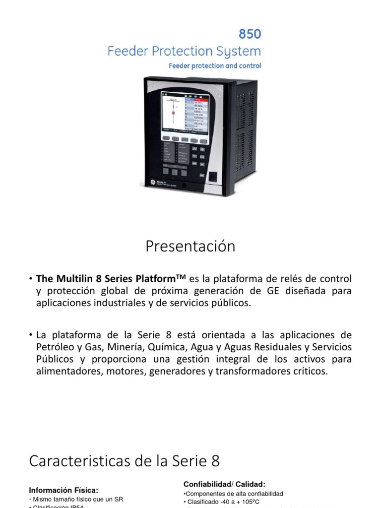 850 Feeder Protection System | PDF | Wifi | LAN inalámbrico