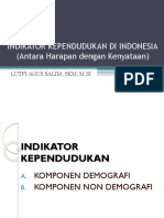 Indikator Kependudukan Indonesia