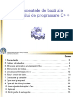 Elementele de Baza Ale Limbajul de Programare C++ PDF