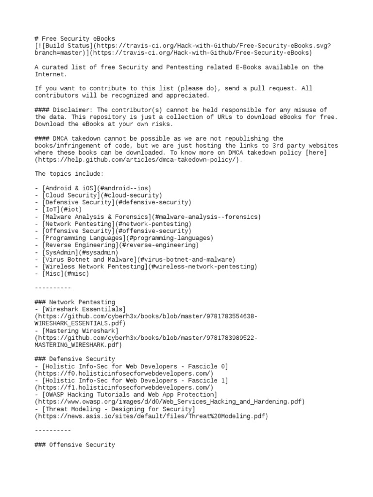 Hbook PDF Security Hacker Denial Of Service Attack