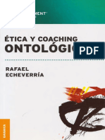 Echeverría Rafael, Ética y Coaching Ontológico