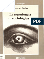 Dubet Francois La Experiencia Sociologica