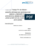 Diseño Óptimo de Sistema de Riego A Presión PDF