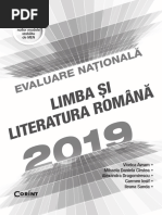 Evaluare Nationala Romana 2019