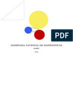 Olimpiada Nacional de Matemática 2016