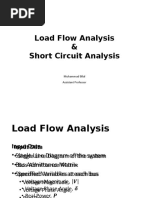 Load Flow Analysis & Short Circuit Analysis: Muhammad Bilal Assistant Professor