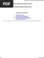 State Office of Education Network Design Proposal: I. II. Iii. IV. V