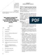 Reglamento Interno Del Parque Industrial Zapotlán 2000