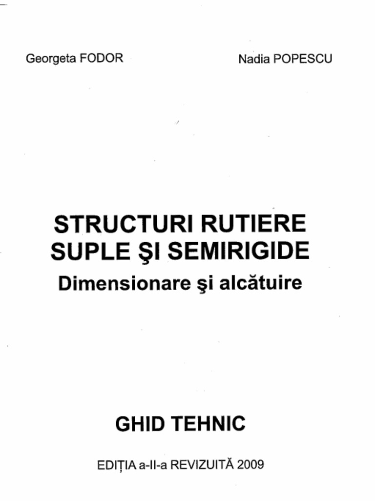 Structuri Rutiere Suple Si Semirigide - Dimension Are Si Alcatuire | PDF