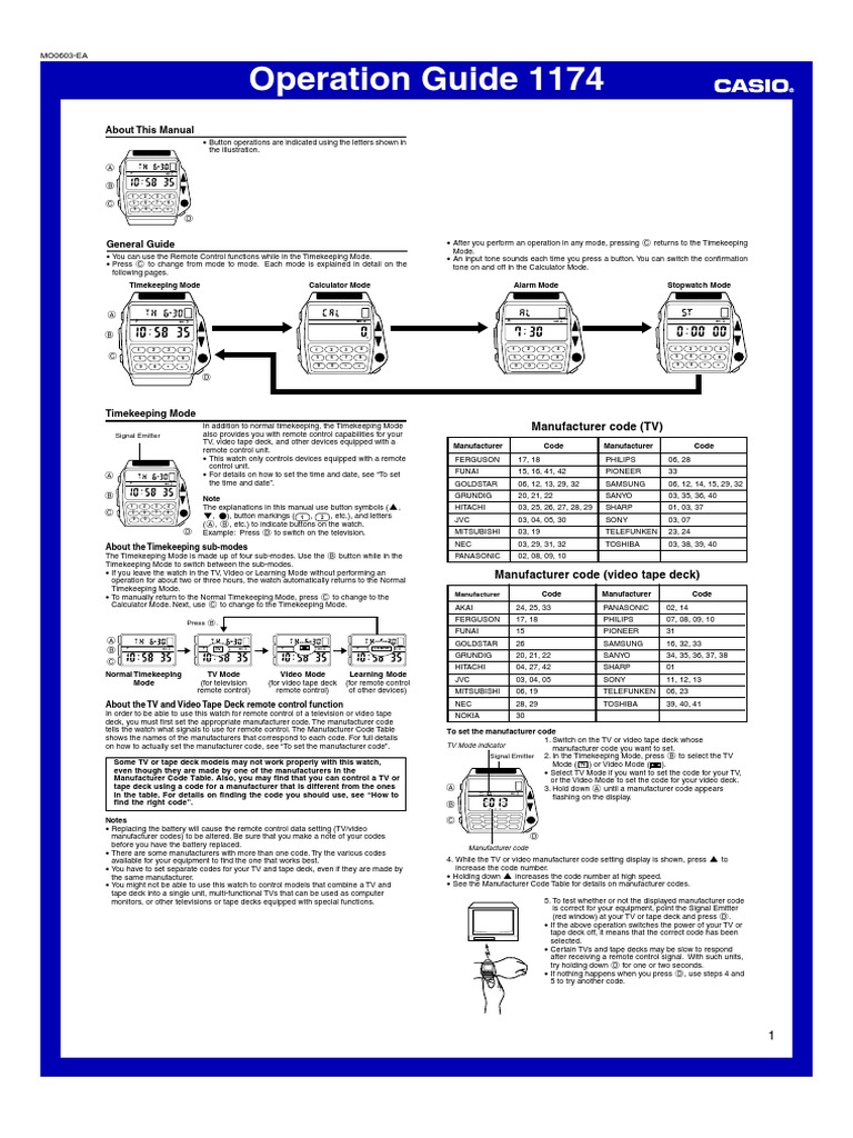 Casio 40 Operation Guide | PDF
