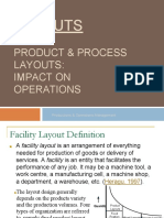 Layouts: Product & Process Layouts: Impact On Operations