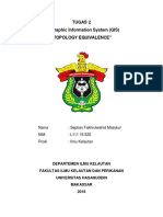 TUGAS 2 GIS Topology Equivalence Septian Fakhrulwahid M L11116520 1