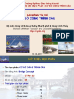 Bài giảng cơ sở công trình cầu