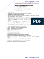 BA7102-Statistics For Management PDF