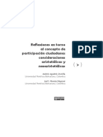 Reflexiones en Torno Al Concepto de Participación Ciudadana: Consideraciones Aristotélicas y Neoaristotélicas