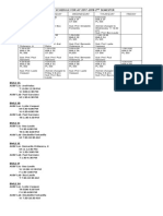 Class Schedule For Ay 2017