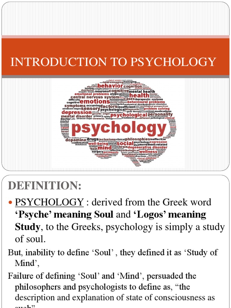 Understanding Psychology: Definitions and Scope | PDF | Unconscious ...