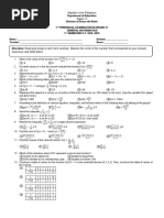 GenMath 1st Exam 2018