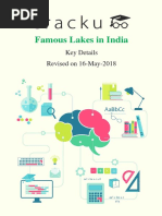 List of Lakes in India PDF