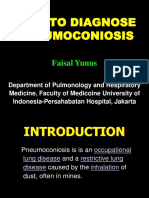 Diagnosis of Pneumoconiosis