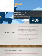 Principles of Management Forecasting