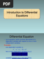 Introduction To Differential Equations