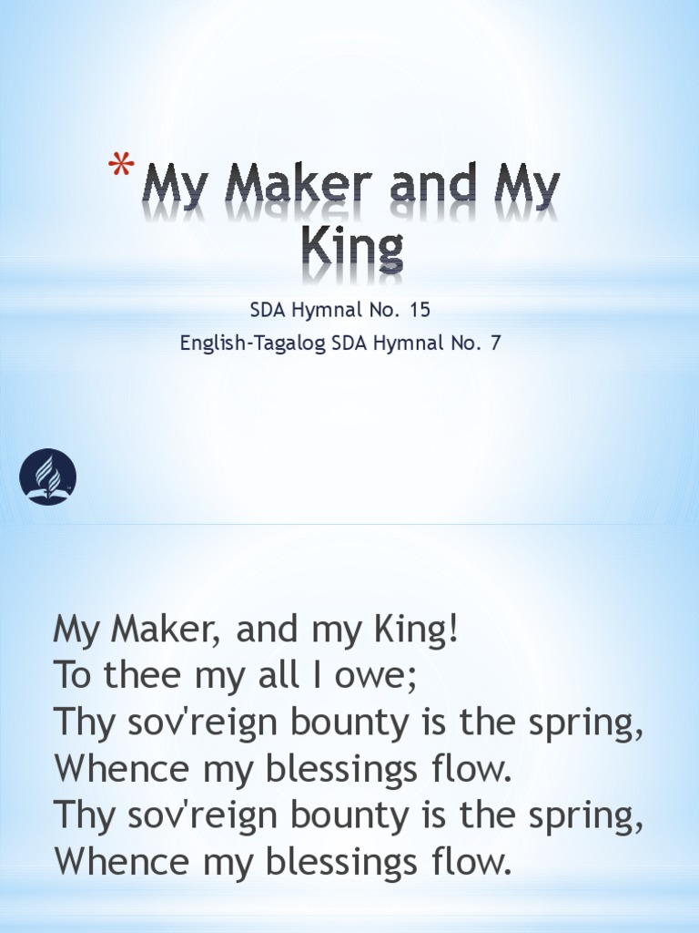 7 My Maker and My King PDF