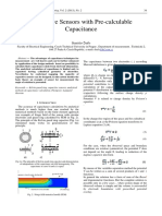 Capacitive Sensors with Pre-calculable Capacitance: Analytical Methods for Calculating Sensor Capacitance