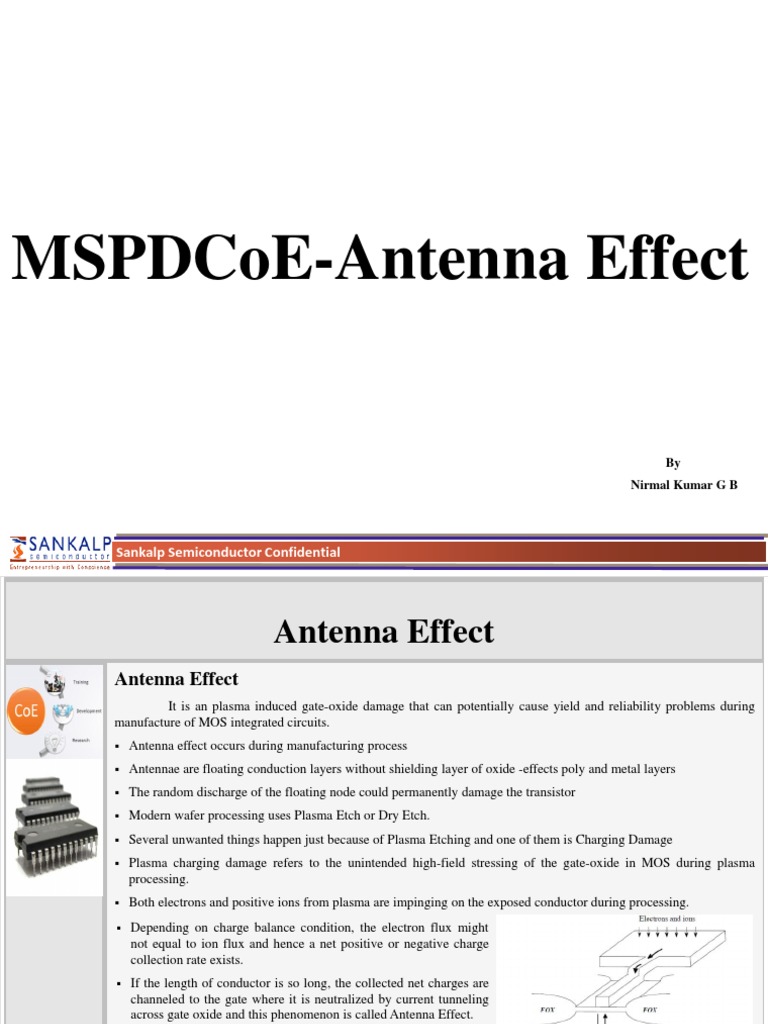 Antenna Effect PDF Capacitor Diode