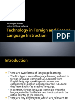 Technology in Foreign and Second Language Instruction