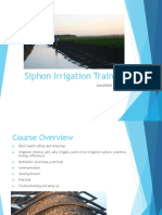Siphon Irrigation Training: Location Date