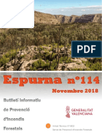 Butlletí informatiu de prevenció d'incendis forestals - Espurna novembre 2018