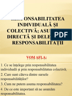 Responsabilitatea Individuala Si Colectiva